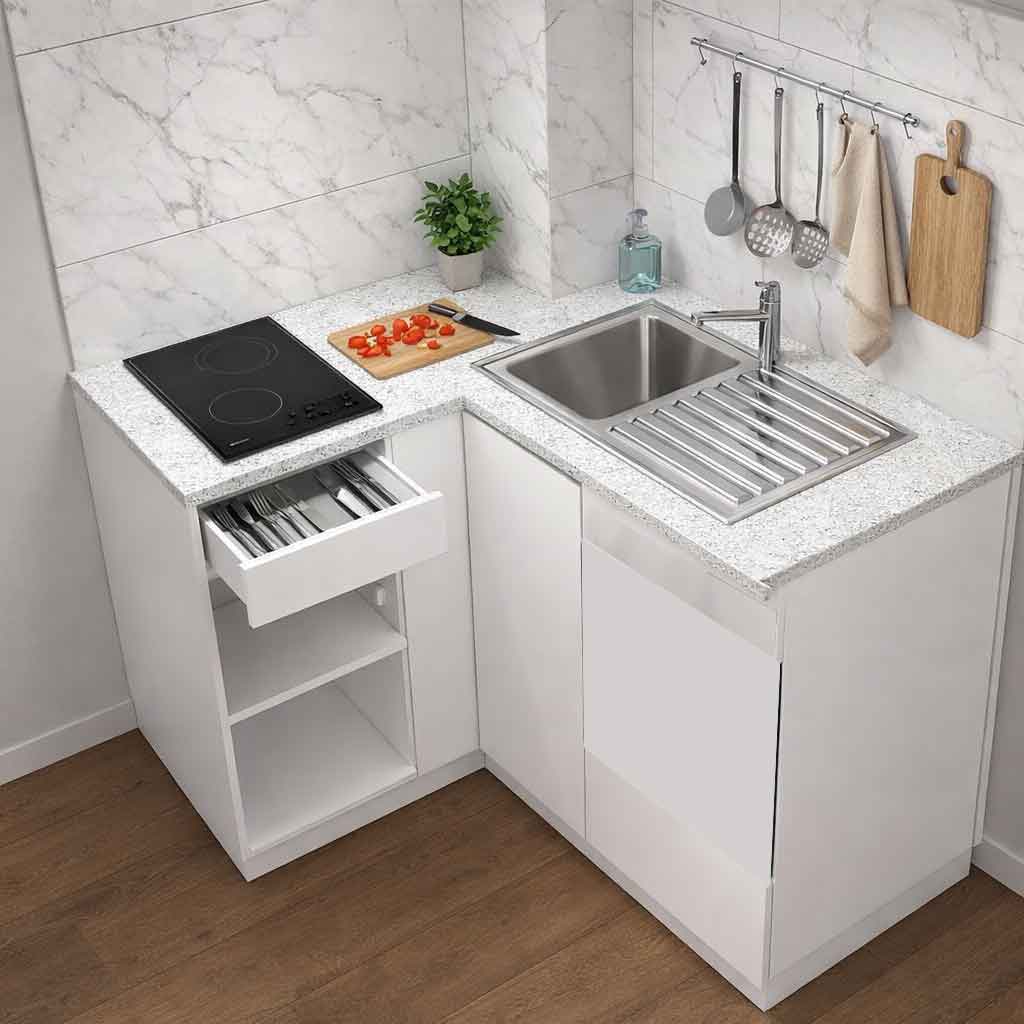 muestra de piedra sinterizada calacatta para cocinas en Quito