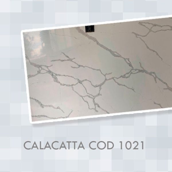Cuarzo Calacatta 1021 para mesones de cocina en Quito