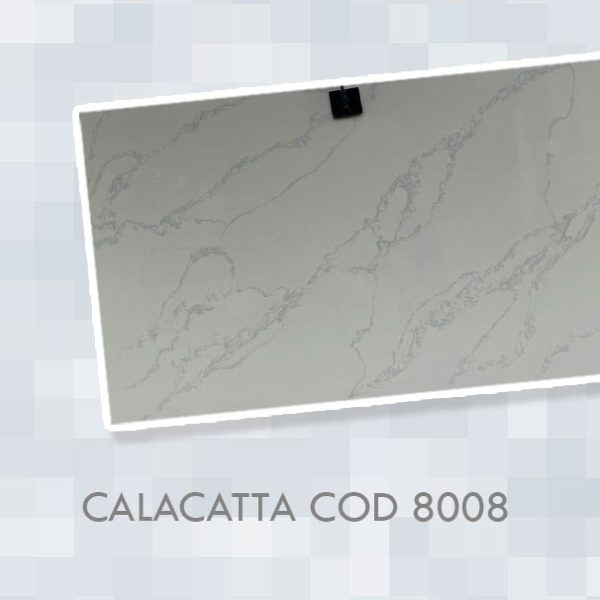 Cuarzo Calacatta 8008 para mesones de cocina en Quito