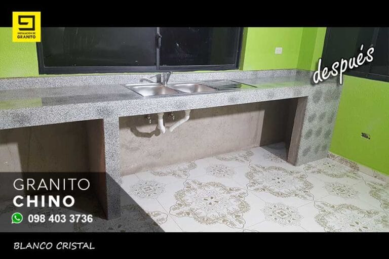 MESON DE COCINA EN GRANITO