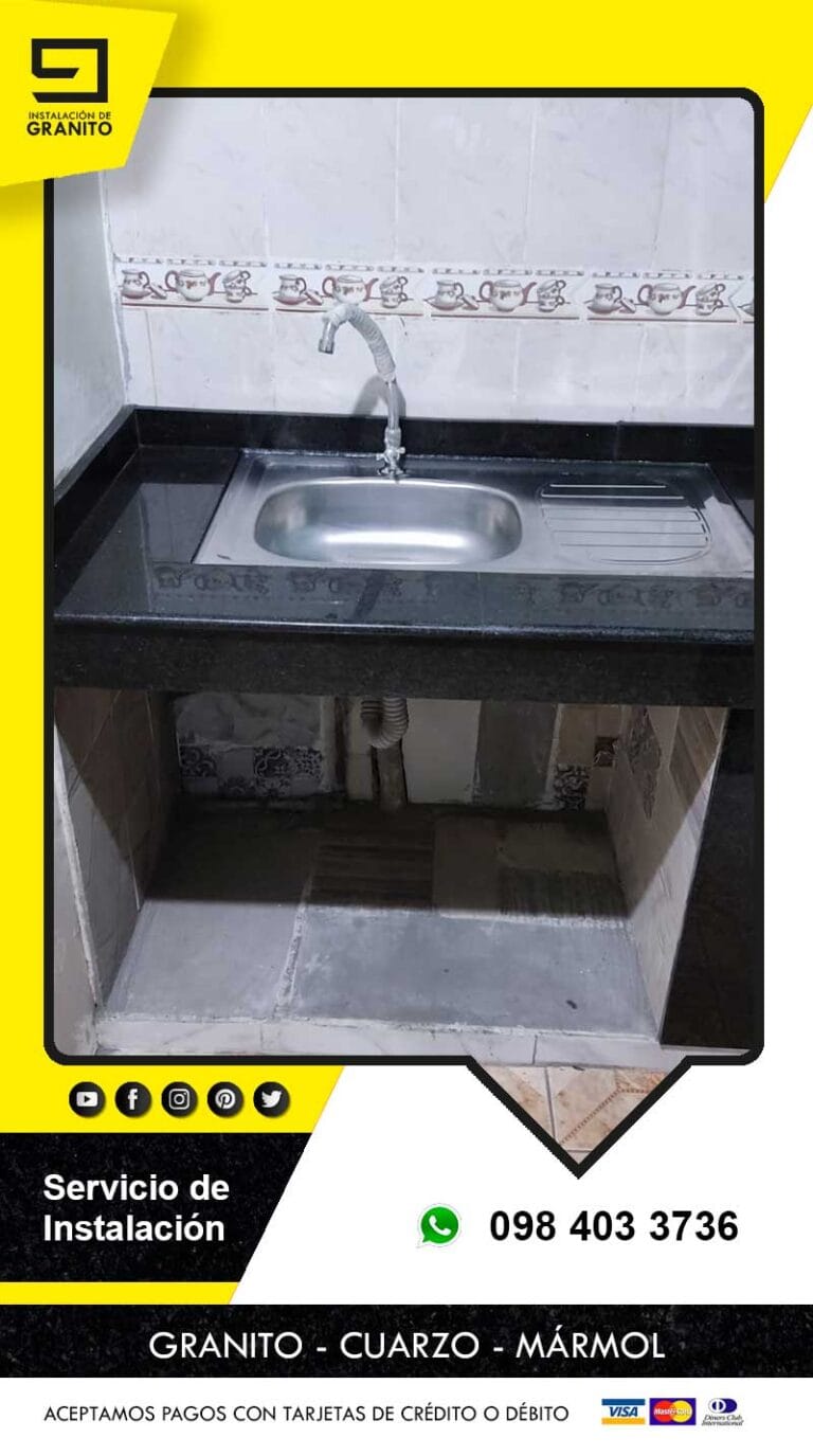 INSTALACION DE GRANITO IMPECABLES