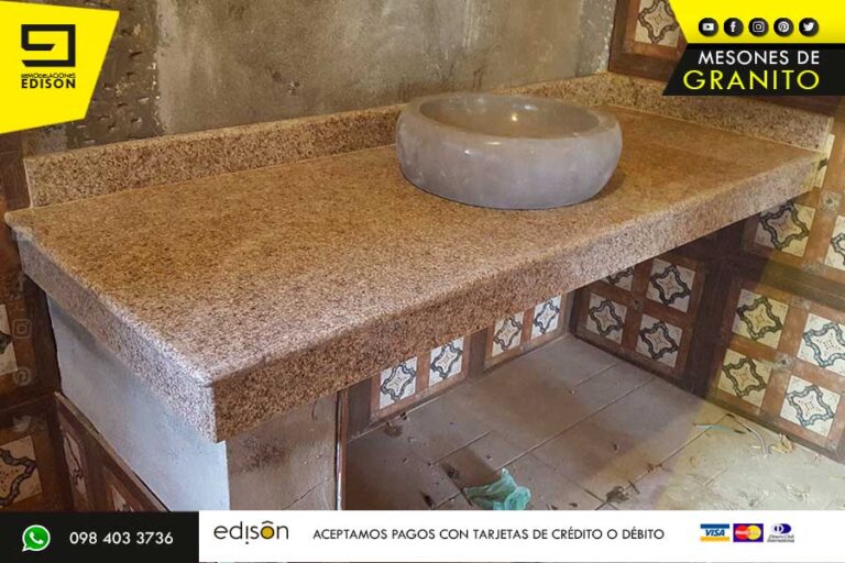 INSTALACION DE GRANITO CHINO EN TU MESON DE COCINA O BAÑO